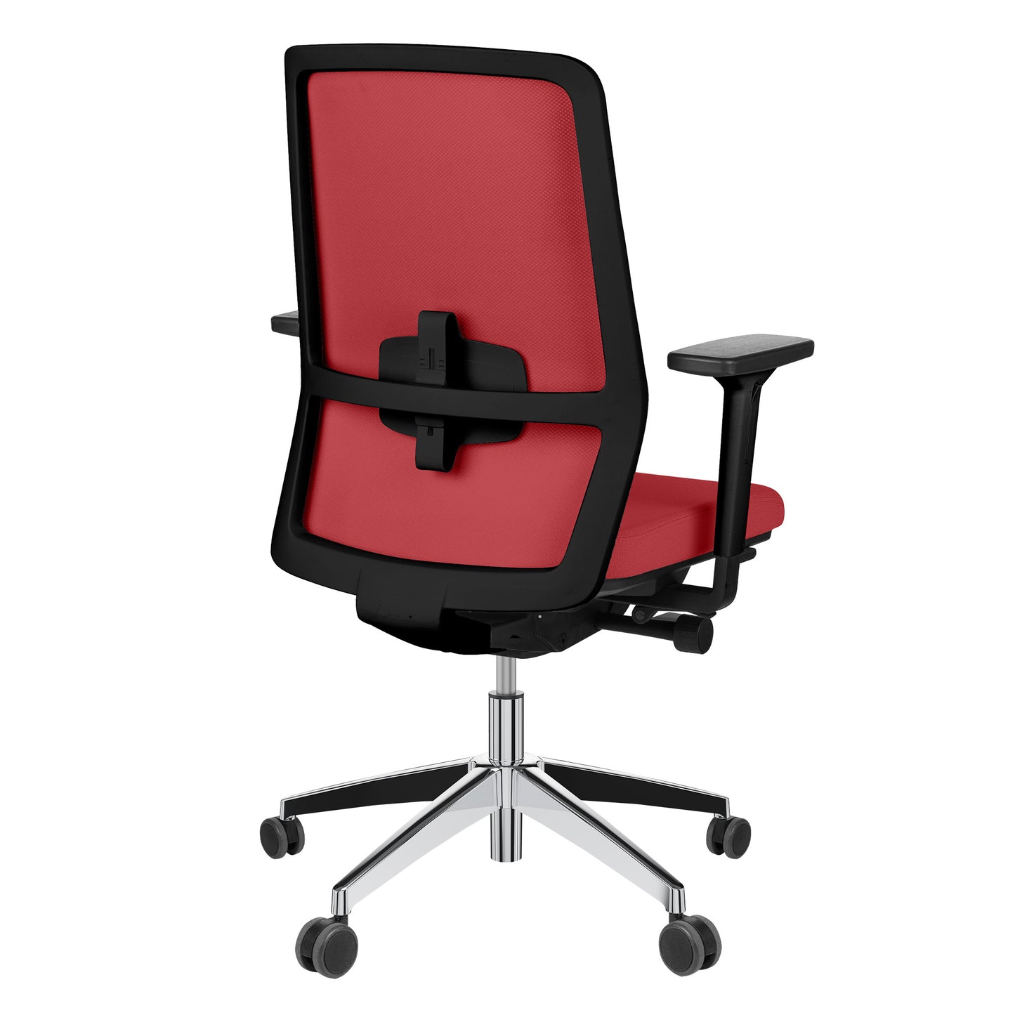 SURF Sedia oscillante per ufficio | Meccanici sincroni, braccioli 3D, rosso / rosso fuoco