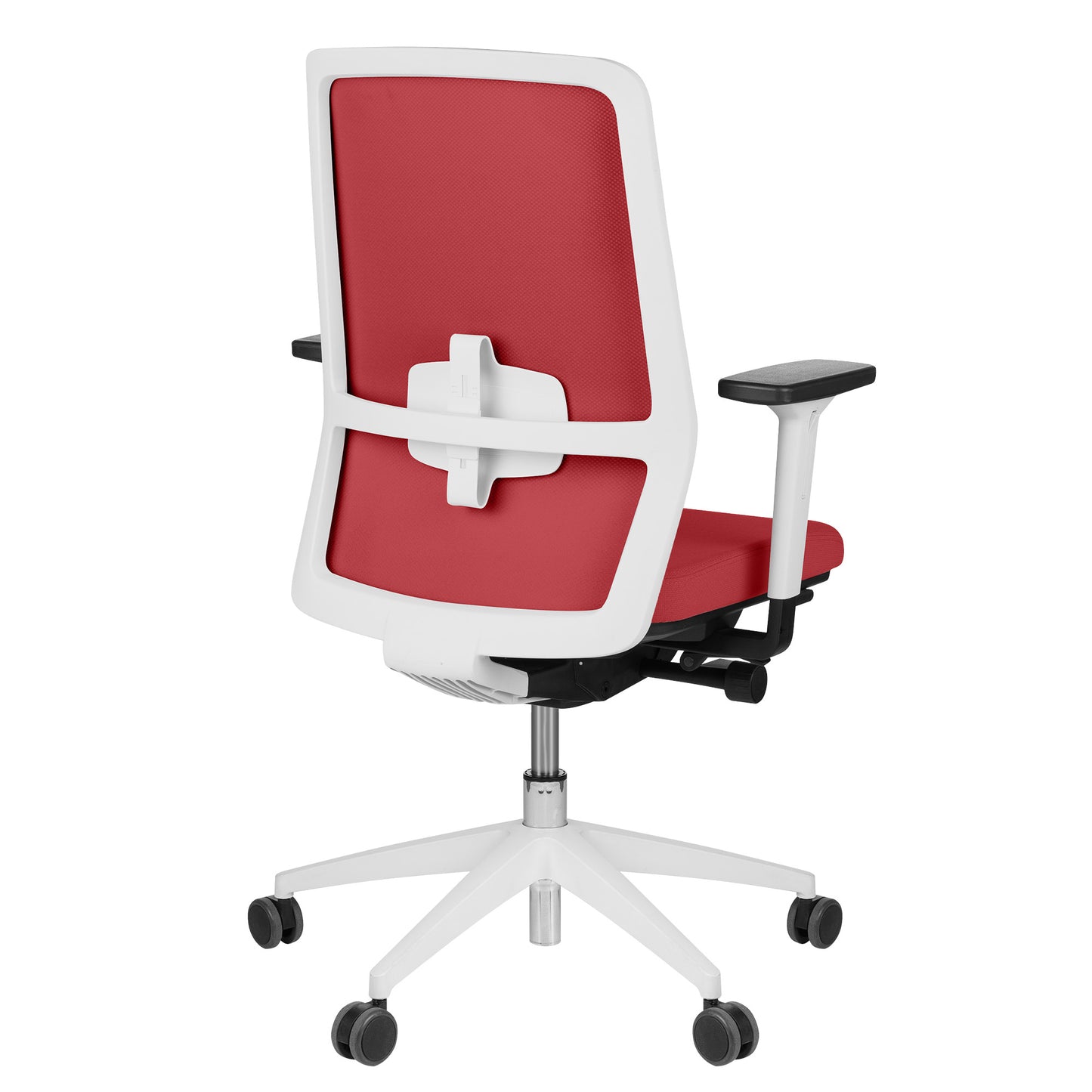 SURF Sedia oscillante per ufficio | Meccanici sincroni, braccioli 3D, rosso / rosso fuoco