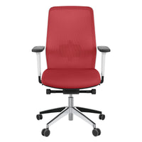 SURF office swivel chair | Synchronous mechanism, 3D armrests, red / fire red