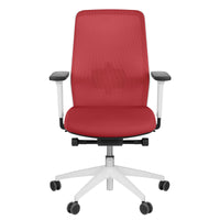 SURF office swivel chair | Synchronous mechanism, 3D armrests, red / fire red