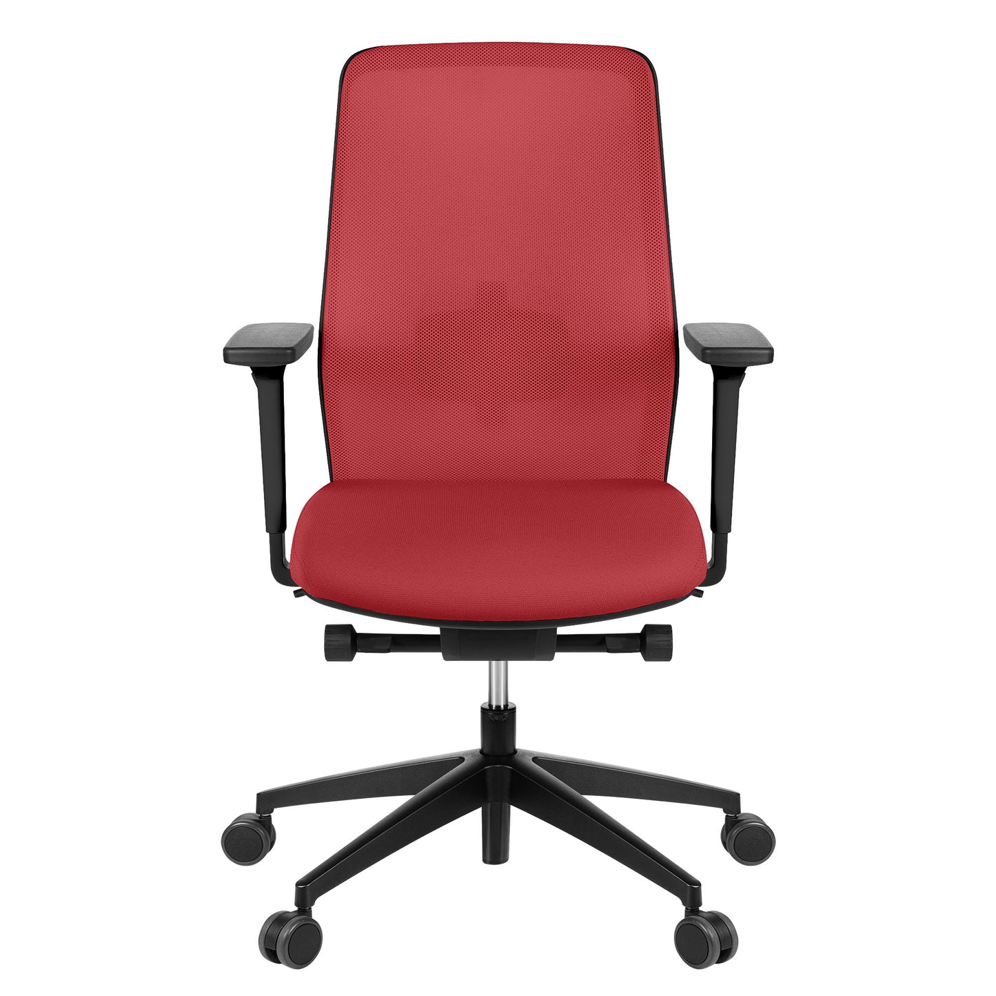 Surf Office Swing Chair | Meccanici sincroni, braccioli 3D, rosso / rosso fuoco