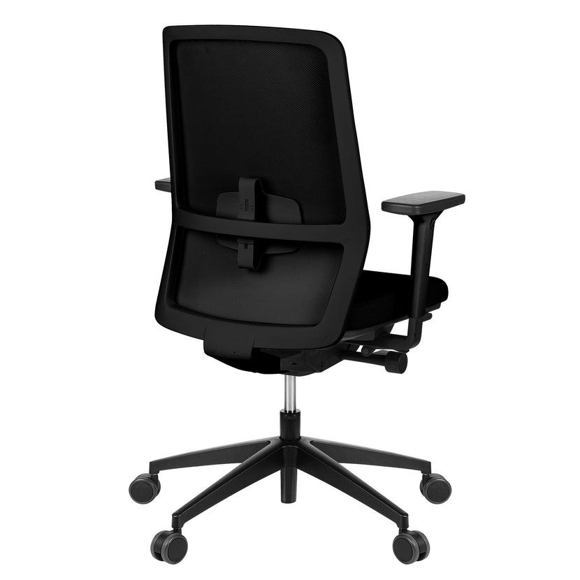 SURF office swivel chair | Synchronous mechanism, 3D armrests, black / coal black