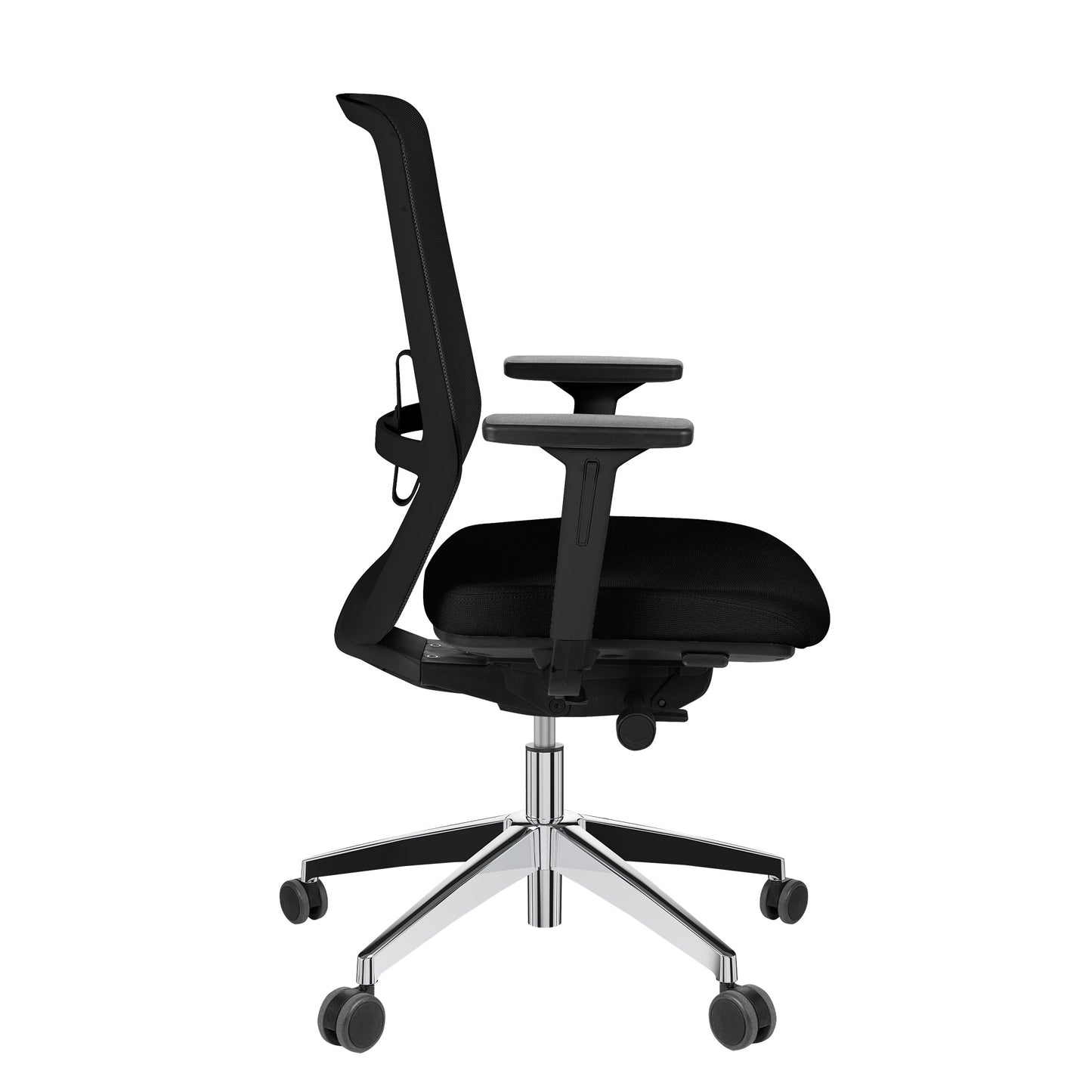 SURF office swivel chair | Synchronous mechanism, 3D armrests, black / coal black