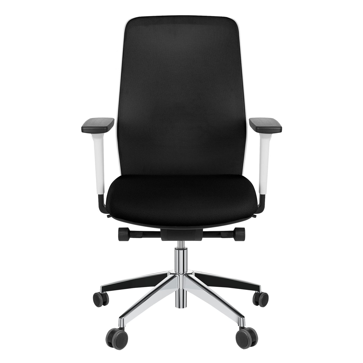SURF office swivel chair | Synchronous mechanism, 3D armrests, black / coal black