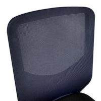 WIND office swivel chair | Mesh back grey-blue, seat black