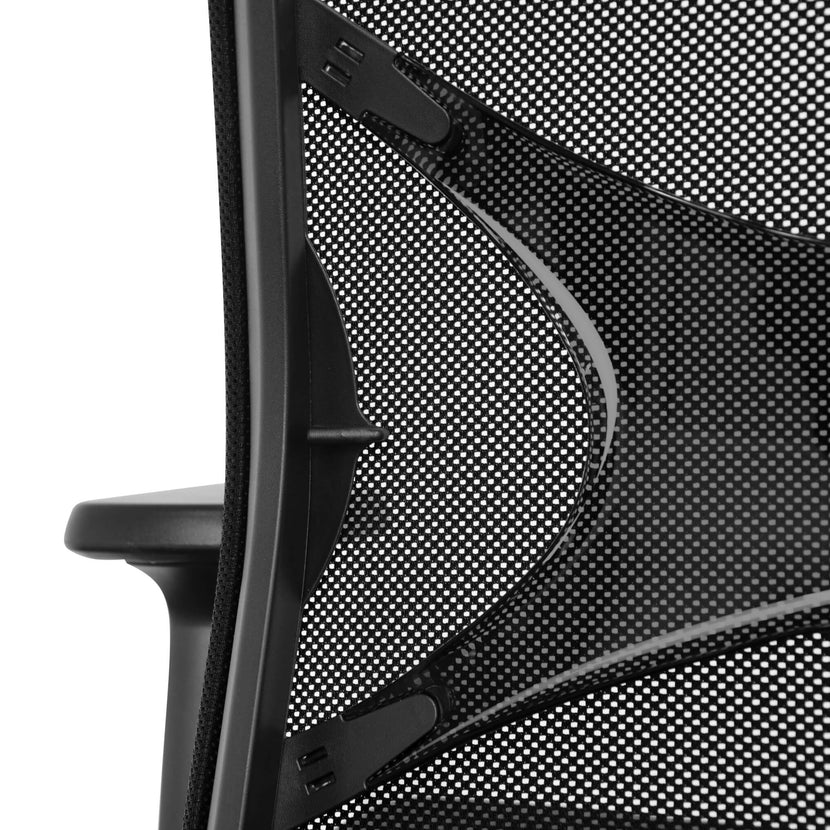 WIND Bürodrehstuhl | Netzrücken, Schwarz