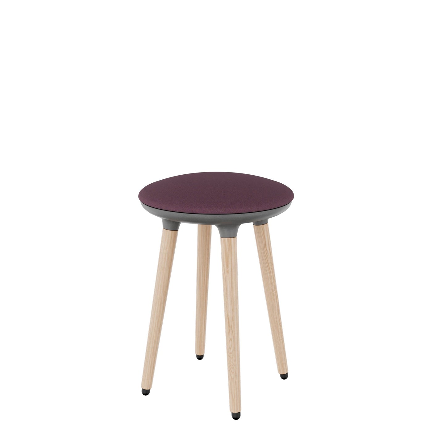CANNIE Sitzhocker | Sitzhöhe 500 – 790 mm, Massivholz-Gestell