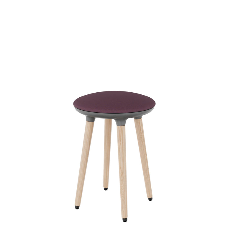 CANNIE Sitzhocker | Sitzhöhe 500 – 790 mm, Massivholz-Gestell - 28 Main Image