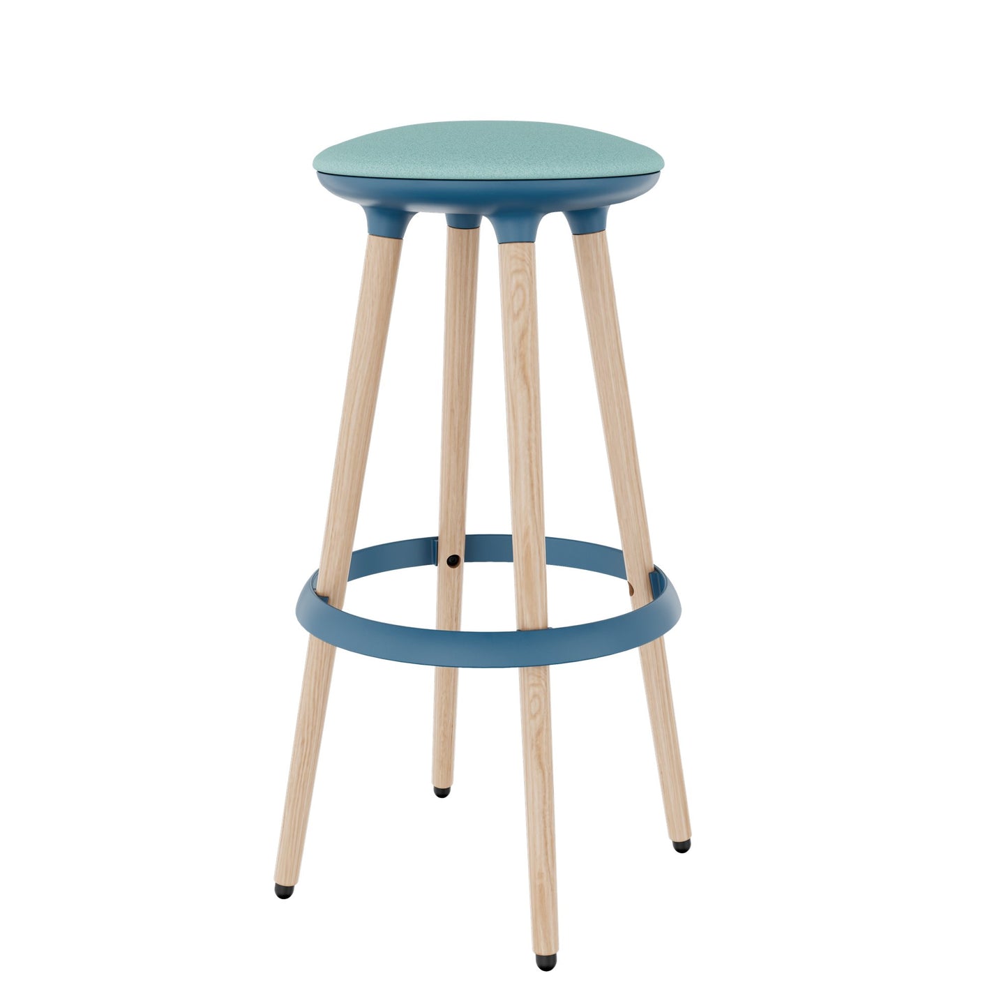 CANNIE Sitzhocker | Sitzhöhe 500 – 790 mm, Massivholz-Gestell