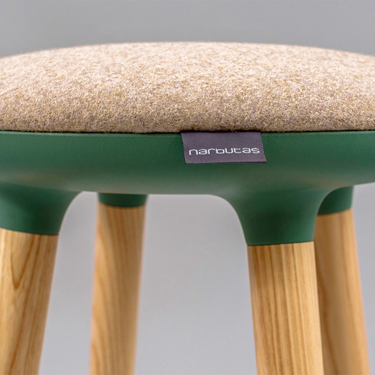 CANNIE Sitzhocker | Sitzhöhe 500 – 790 mm, Massivholz-Gestell - 34 Lightbox Main Image