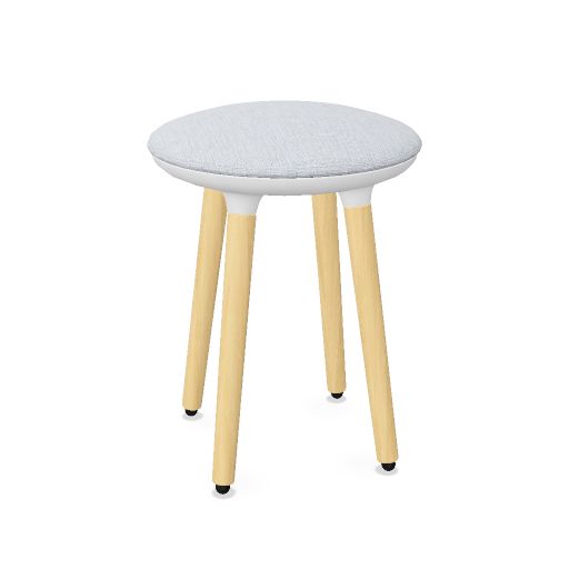 CANNIE Sitzhocker | Sitzhöhe 500 – 790 mm, Massivholz-Gestell