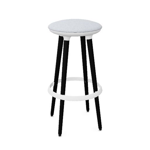CANNIE Sitzhocker | Sitzhöhe 500 – 790 mm, Massivholz-Gestell