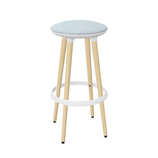 CANNIE Sitzhocker | Sitzhöhe 500 – 790 mm, Massivholz-Gestell