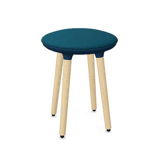 CANNIE Sitzhocker | Sitzhöhe 500 – 790 mm, Massivholz-Gestell