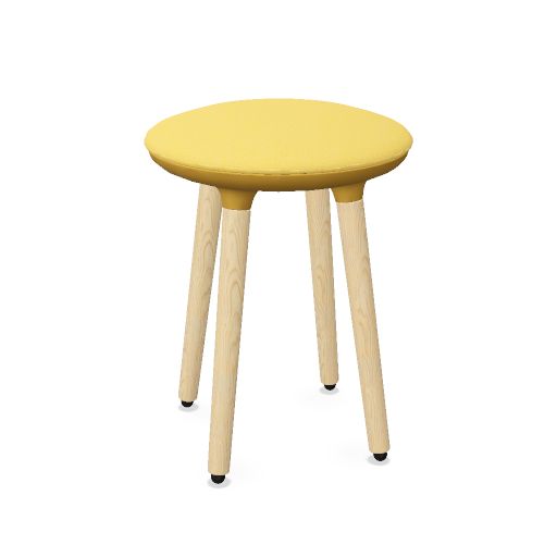 CANNIE Sitzhocker | Sitzhöhe 500 – 790 mm, Massivholz-Gestell
