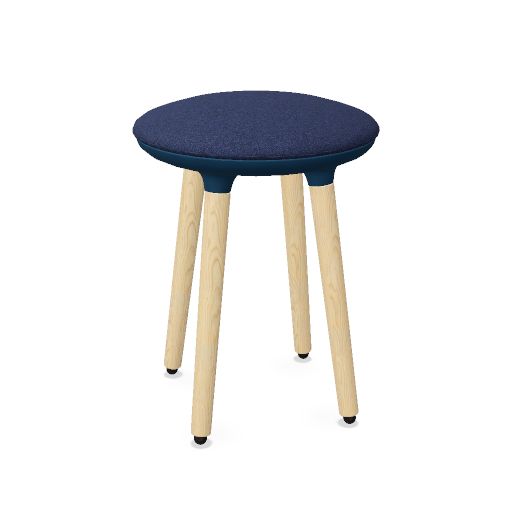 CANNIE Sitzhocker | Sitzhöhe 500 – 790 mm, Massivholz-Gestell