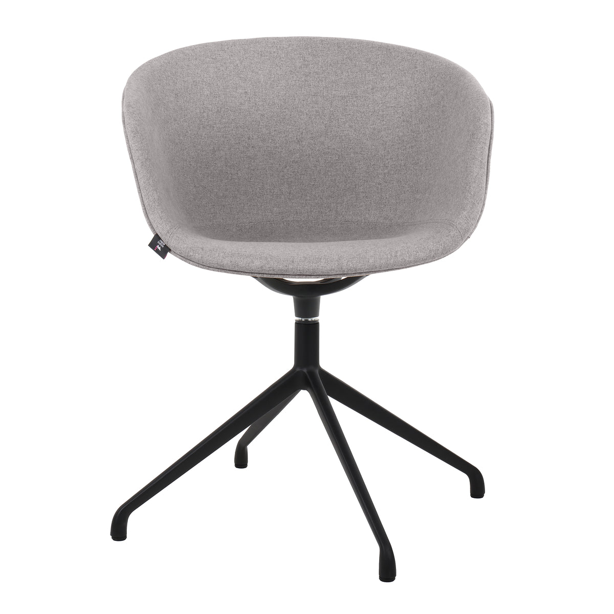 Sedia da conferenza CHARLIE | Base a 4 gambe, girevole, braccioli fissi - 2 Lightbox Main Image