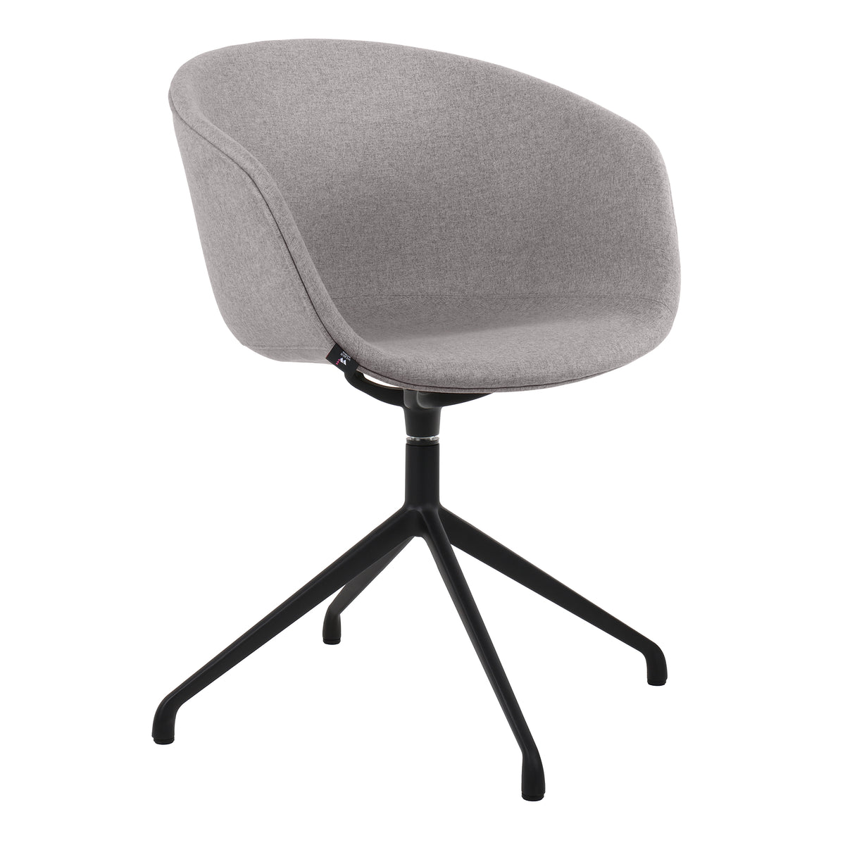 Sedia da conferenza CHARLIE | Base a 4 gambe, girevole, braccioli fissi - 1 Lightbox Main Image