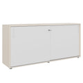 Armadio con ante scorrevoli CHOICE | 2 OH, 1600 x 740 mm, acero / bianco - 1 Thumbnail Image