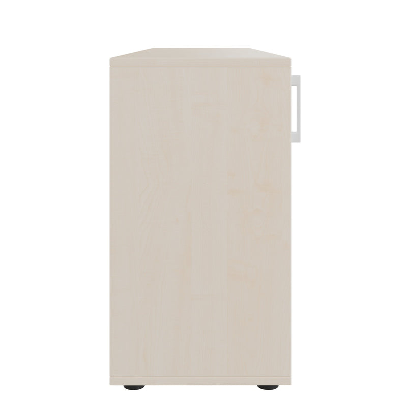 Armadio con ante scorrevoli CHOICE | 2 OH, 1600 x 740 mm, acero / bianco - 4 Main Image