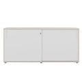 Armadio con ante scorrevoli CHOICE | 2 OH, 1600 x 740 mm, acero / bianco - 3 Thumbnail Image