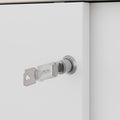 Armadio con ante scorrevoli CHOICE | 2 OH, 1600 x 740 mm, acero / bianco - 7 Thumbnail Image