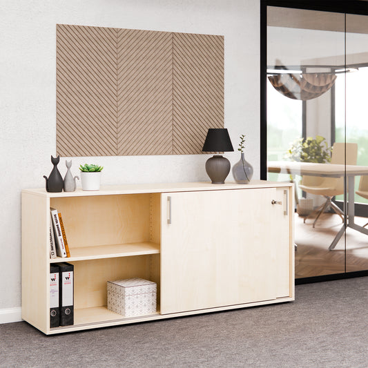 CHOICE Schiebetürenschrank | 2 OH, 1600 x 740 mm, Ahorn