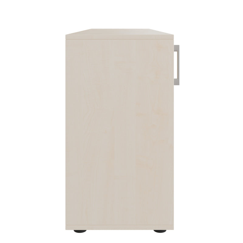 Armadio con ante scorrevoli CHOICE | 2 ripiani, 1600 x 740 mm, acero - 4 Main Image