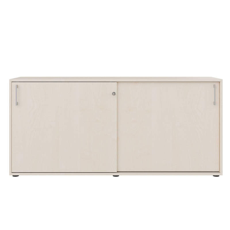 Armadio con ante scorrevoli CHOICE | 2 ripiani, 1600 x 740 mm, acero - 3 Main Image