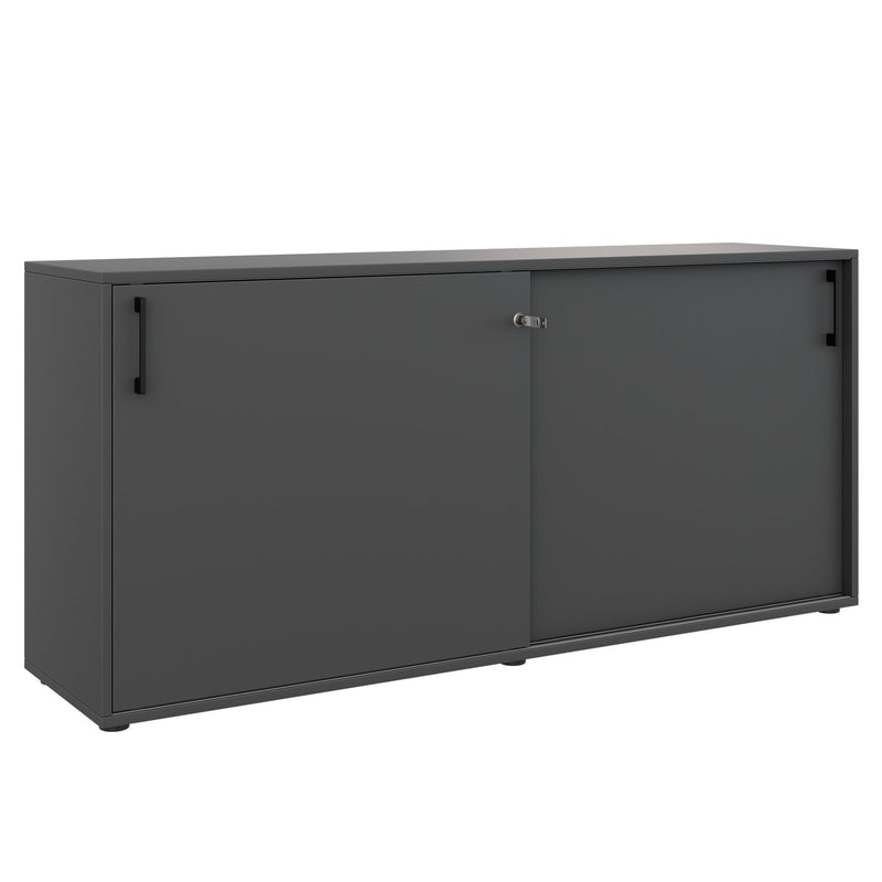 Armadio con ante scorrevoli CHOICE | 2 OH, 1600 x 740 mm, antracite - 1 Main Image