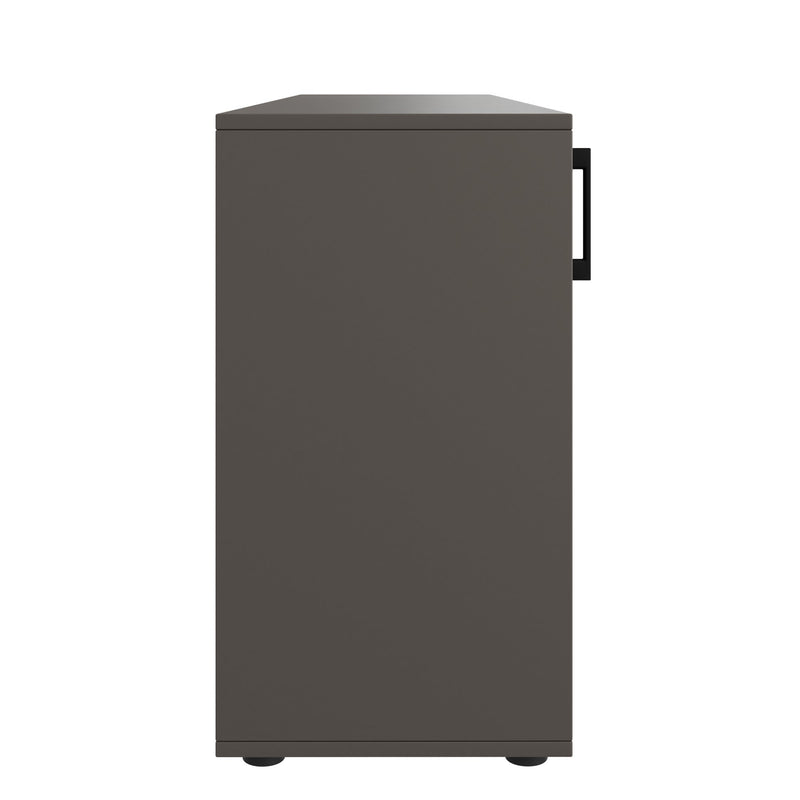 CHOICE sliding door wardrobe | 2 OH, 1600 x 740 mm, Cubanite gray - 4 Main Image