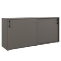 CHOICE sliding door wardrobe | 2 OH, 1600 x 740 mm, Cubanite gray - 1 Thumbnail Image