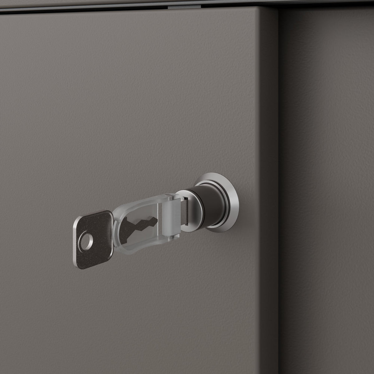 CHOICE sliding door wardrobe | 2 OH, 1600 x 740 mm, Cubanite gray - 7 Lightbox Main Image