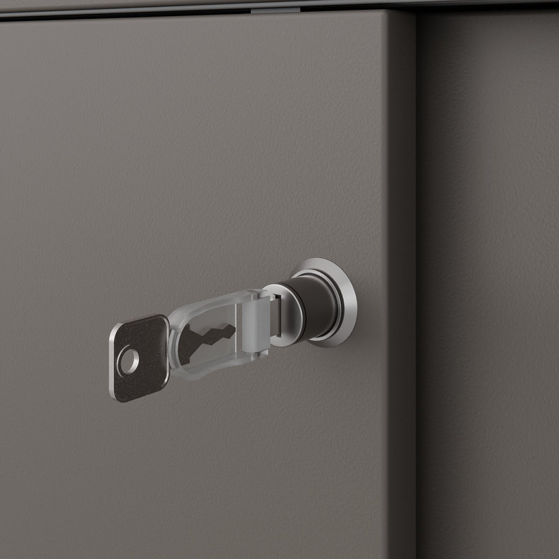 CHOICE sliding door wardrobe | 2 OH, 1600 x 740 mm, Cubanite gray - 7 Main Image
