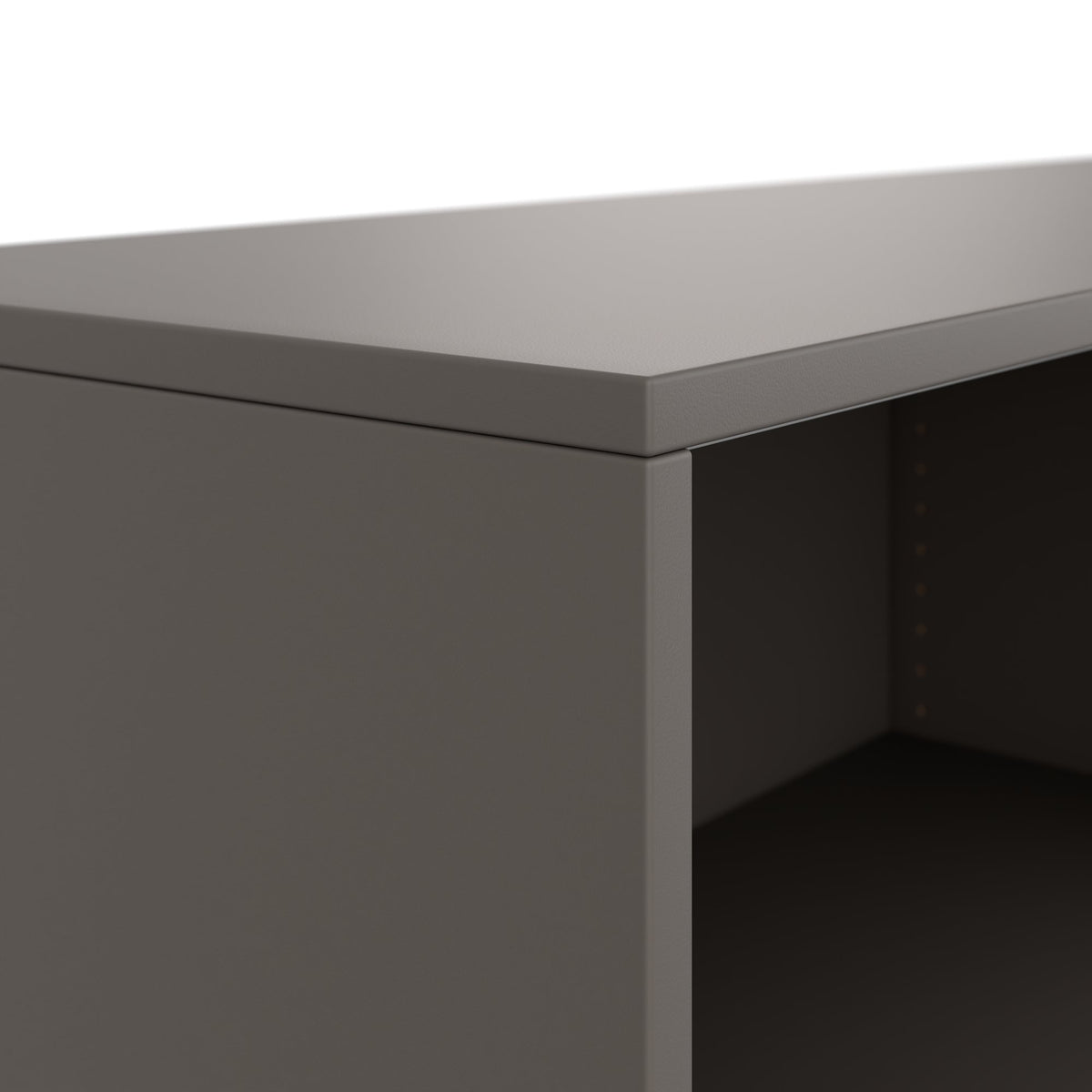 CHOICE sliding door wardrobe | 2 OH, 1600 x 740 mm, Cubanite gray - 8 Lightbox Main Image