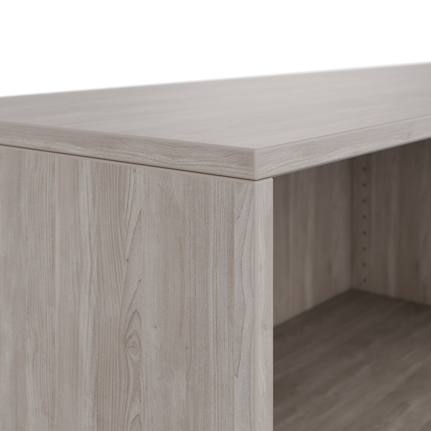 Armadio con ante scorrevoli CHOICE | 2 ripiani superiori, 1600 x 740 mm, rovere nordico grigio