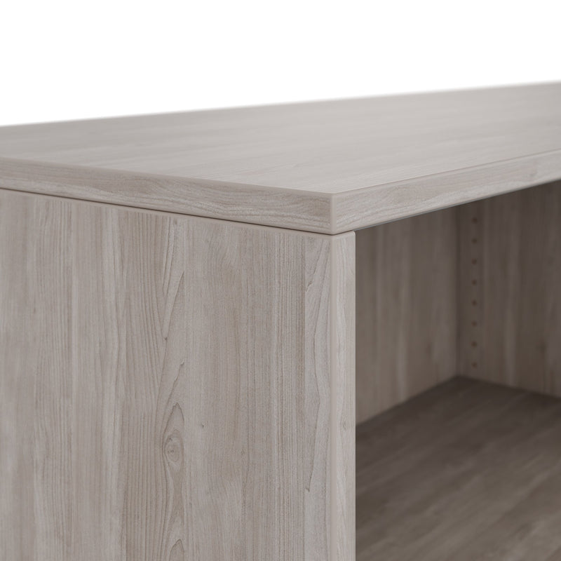 Armadio con ante scorrevoli CHOICE | 2 ripiani superiori, 1600 x 740 mm, rovere nordico grigio - 8 Main Image