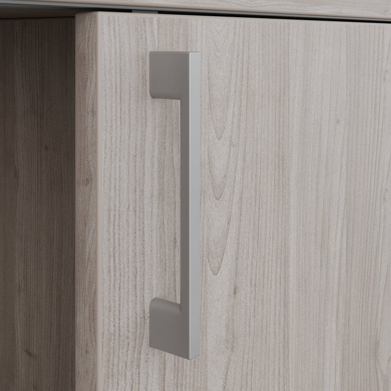 Armadio con ante scorrevoli CHOICE | 2 ripiani superiori, 1600 x 740 mm, rovere nordico grigio - 6 Main Image