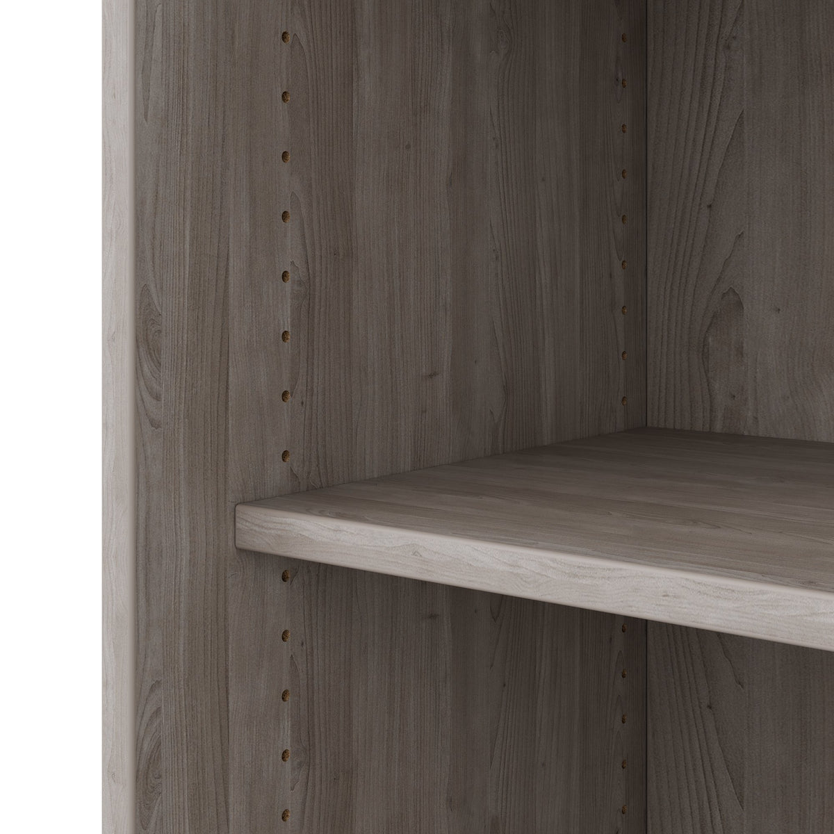 Armadio con ante scorrevoli CHOICE | 2 ripiani superiori, 1600 x 740 mm, rovere nordico grigio - 9 Lightbox Main Image