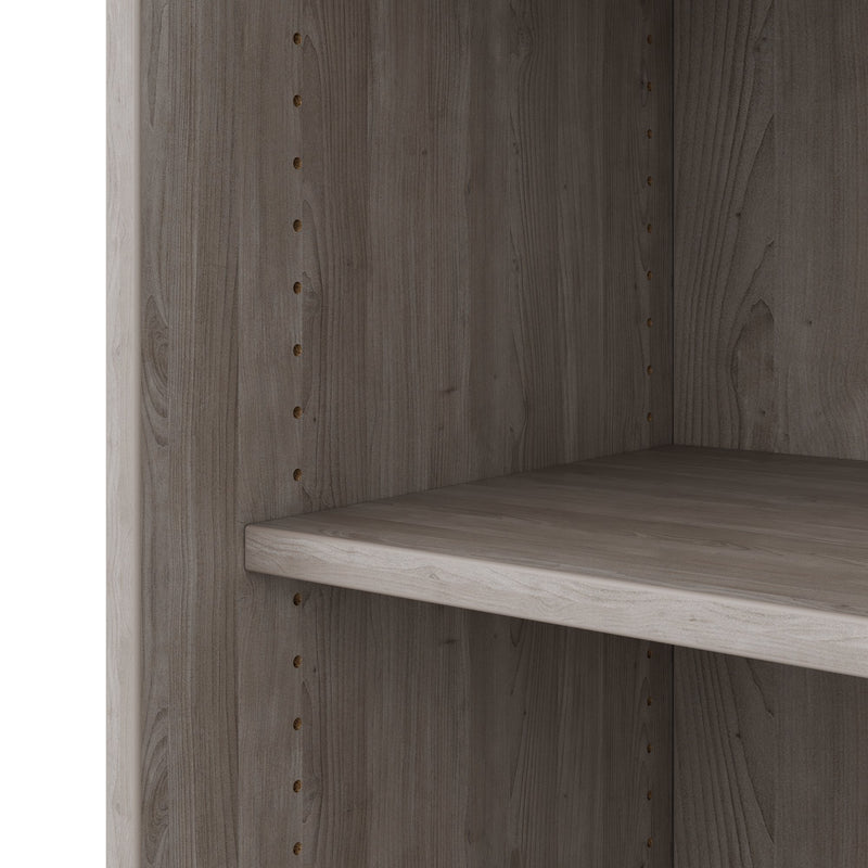 Armadio con ante scorrevoli CHOICE | 2 ripiani superiori, 1600 x 740 mm, rovere nordico grigio - 9 Main Image