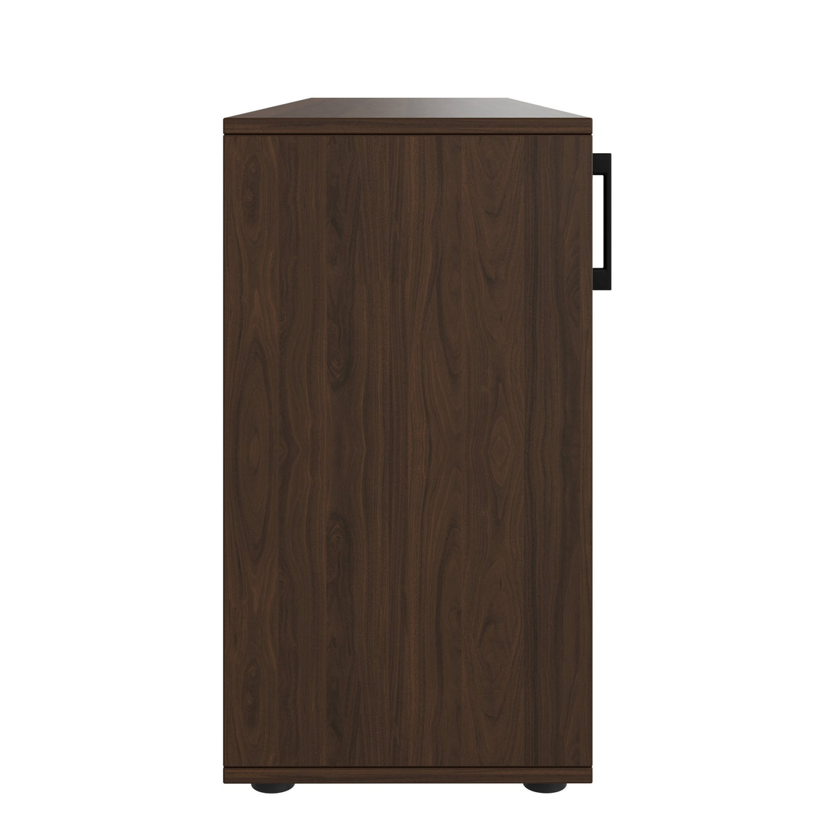 CHOICE sliding door wardrobe | 2 OH, 1600 x 740 mm, walnut - 4 Lightbox Main Image