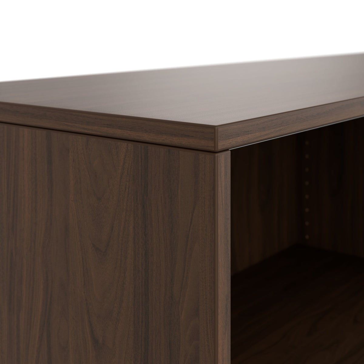CHOICE sliding door wardrobe | 2 OH, 1600 x 740 mm, walnut - 8 Lightbox Main Image