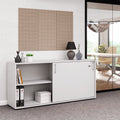 Armadio con ante scorrevoli CHOICE | 2 OH, 1600 x 740 mm, grigio perla - 2 Thumbnail Image