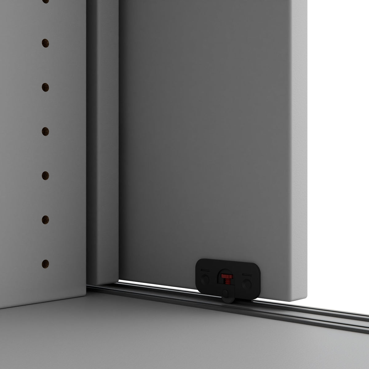 Armadio con ante scorrevoli CHOICE | 2 OH, 1600 x 740 mm, grigio perla - 10 Lightbox Main Image