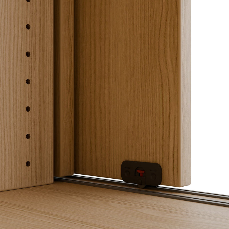 CHOICE sliding door wardrobe | 2 OH, 1600 x 740 mm, sand ash - 10 Main Image