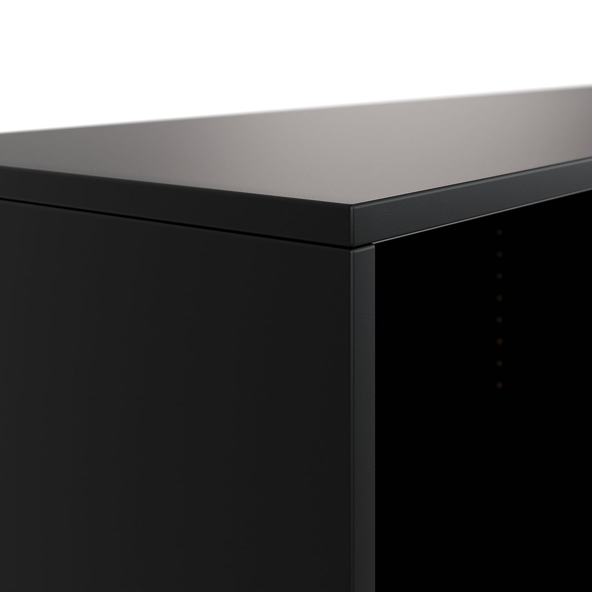 CHOICE sliding door wardrobe | 2 shelves, 1600 x 740 mm, black - 8 Lightbox Main Image