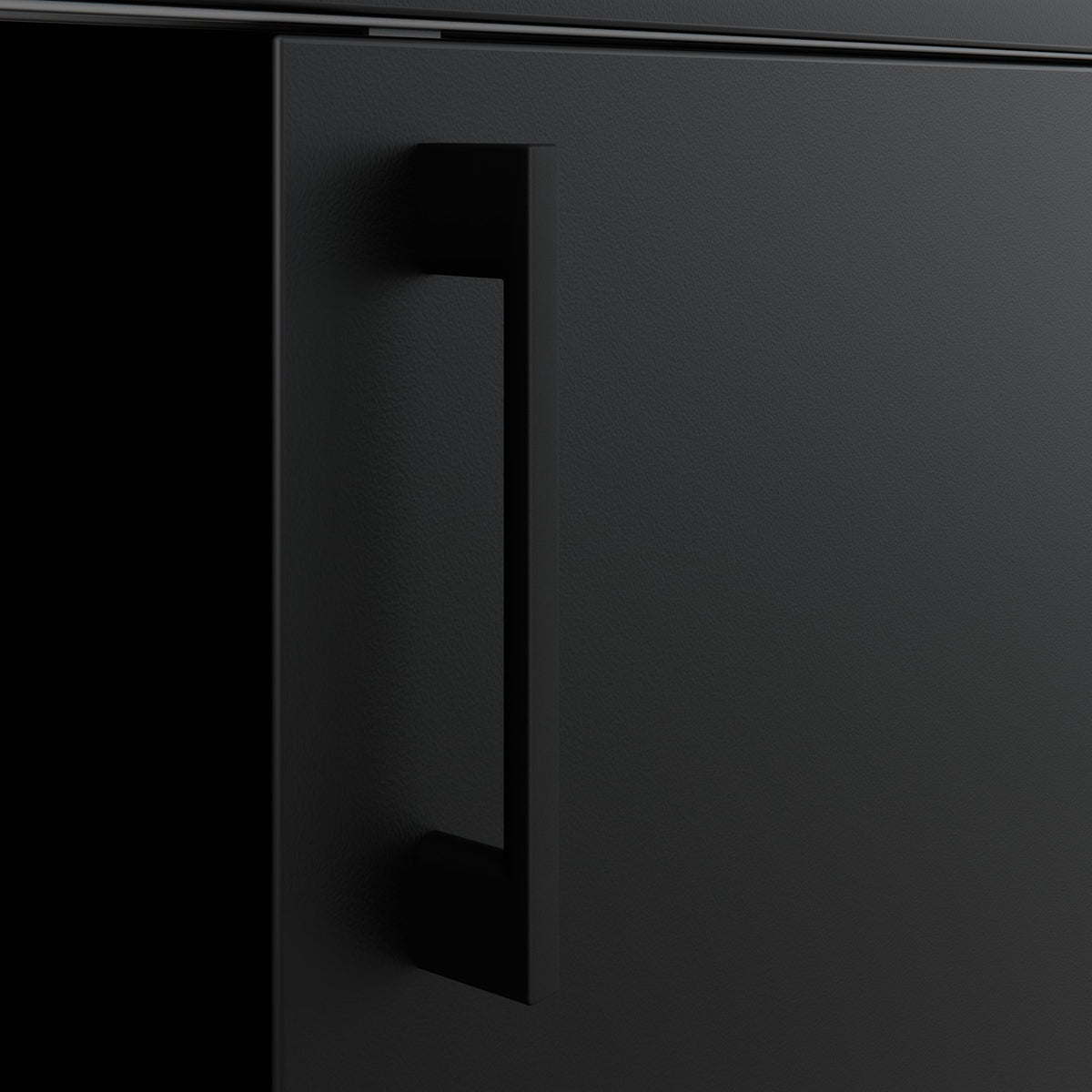 CHOICE sliding door wardrobe | 2 shelves, 1600 x 740 mm, black - 6 Lightbox Main Image