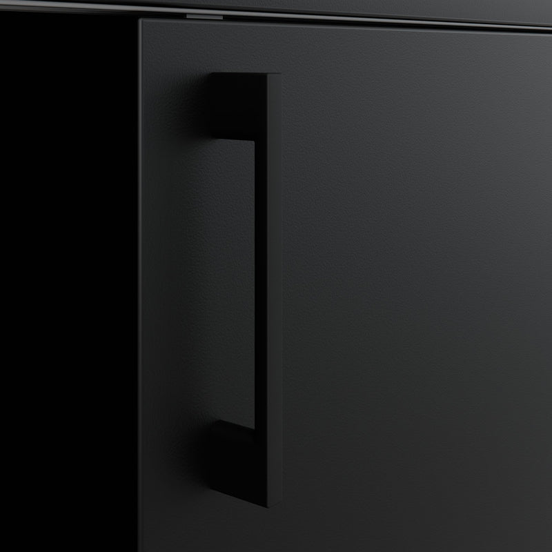 CHOICE sliding door wardrobe | 2 shelves, 1600 x 740 mm, black - 6 Main Image