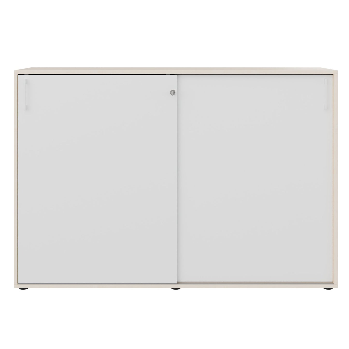Armoire à portes coulissantes CHOICE | 3 OH, 1600 x 1095 mm, érable / blanc
