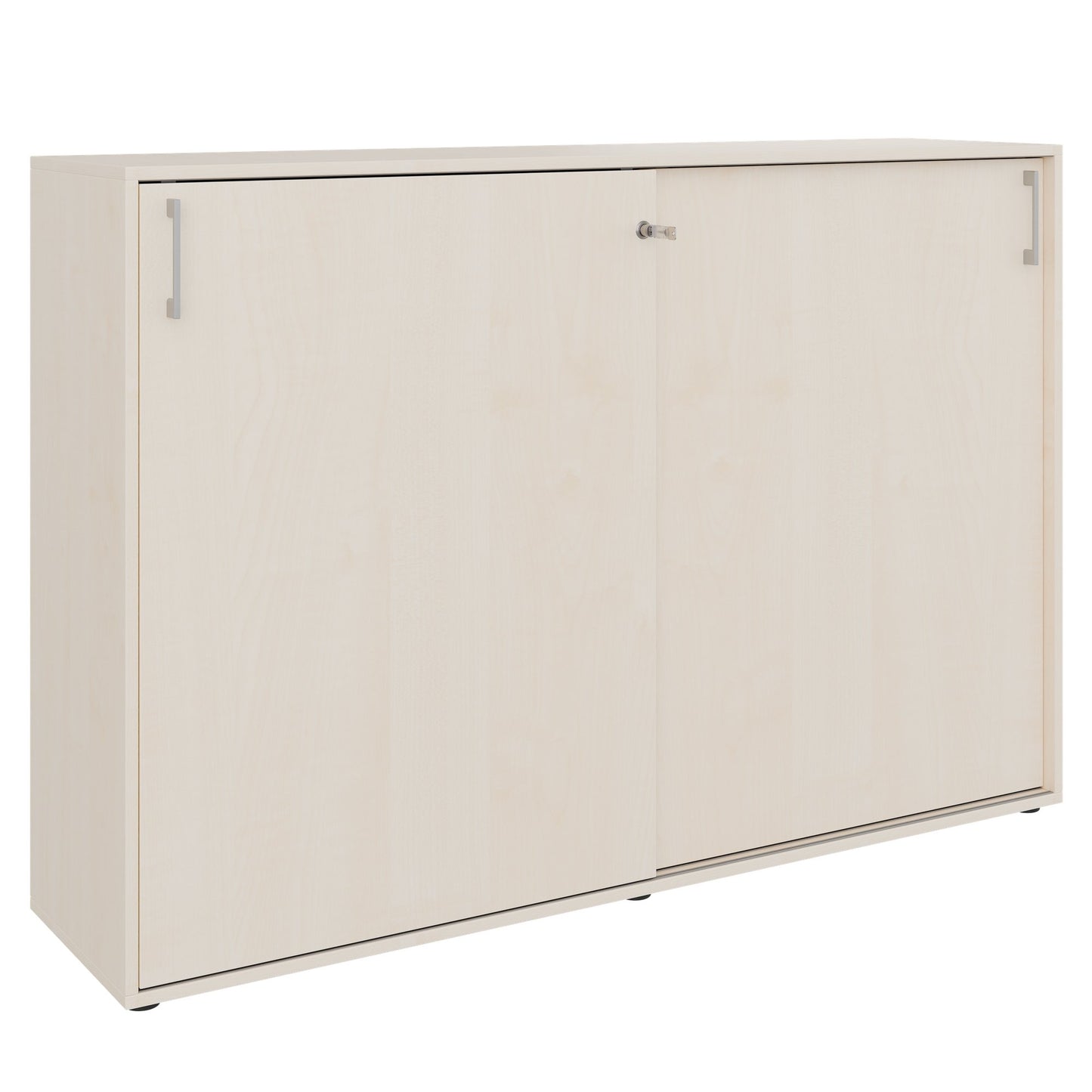 Armoire à portes coulissantes CHOICE | 3 étagères, 1600 x 1095 mm, érable